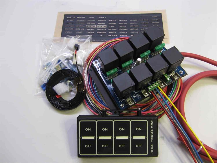 4 Switch Flat Touch Control Panel ECU
