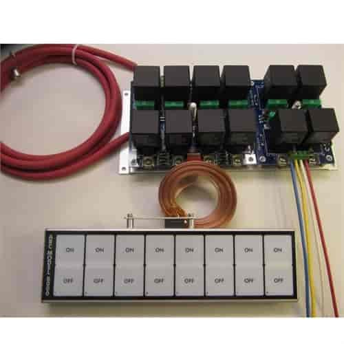 8 Switch Flat Touch Control Panel ECU