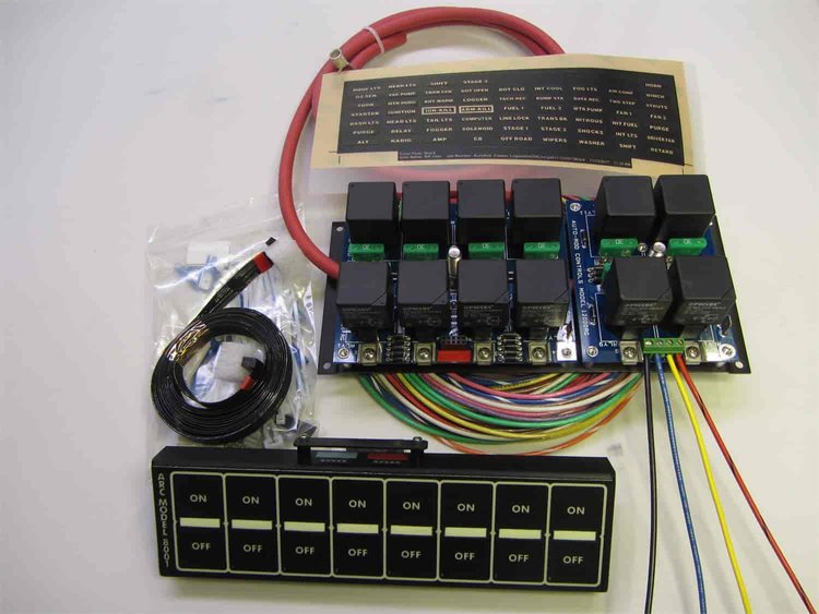 8 Switch Flat Touch Control Panel ECU