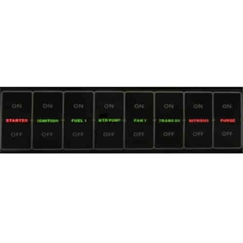 Replacement 8 Switch Flat Touch Control Panel