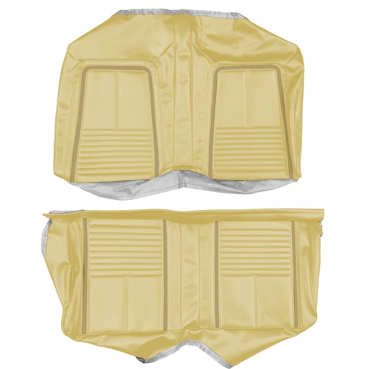 AA67GCD0056644G 67 CAMARO CONVERTIBLE REAR DELUXE-YELLOW W/ GOLD ACCENT