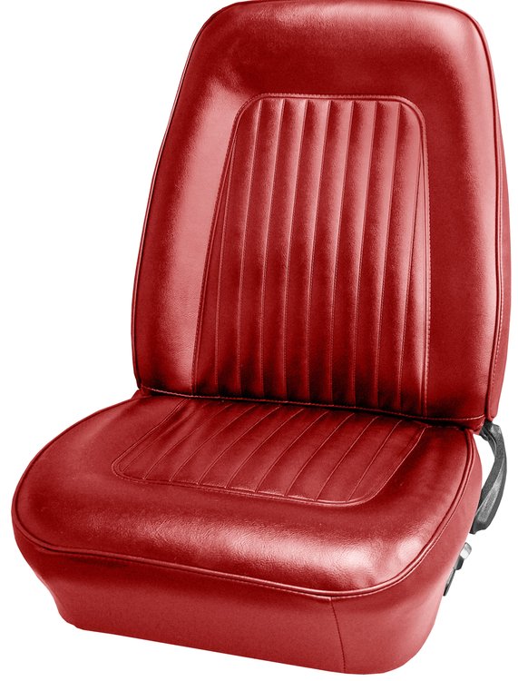 AA67GCS0010501G 67/68 CAMARO HTP/CONV FRONT BUCKETS STANDARD - RED