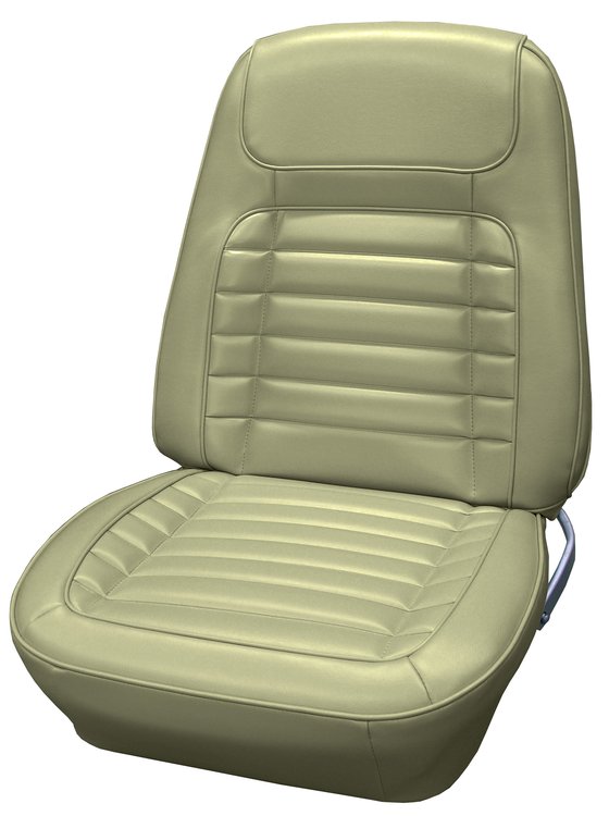 AA68GCD0010645G 68 CAMARO CUSTOM BUCKETS - WILLOW GOLD