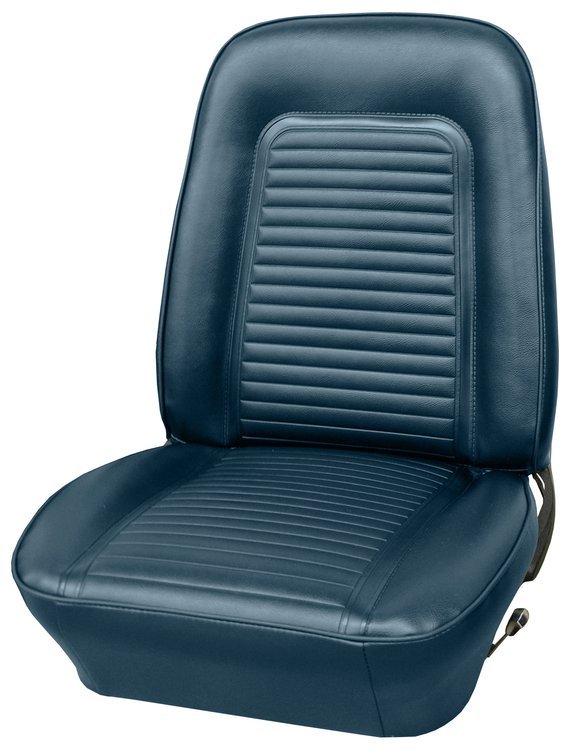 AA69GCS0010369G 69 CAMARO STANDARD FRONT BUCKETS - METALLIC BLUE