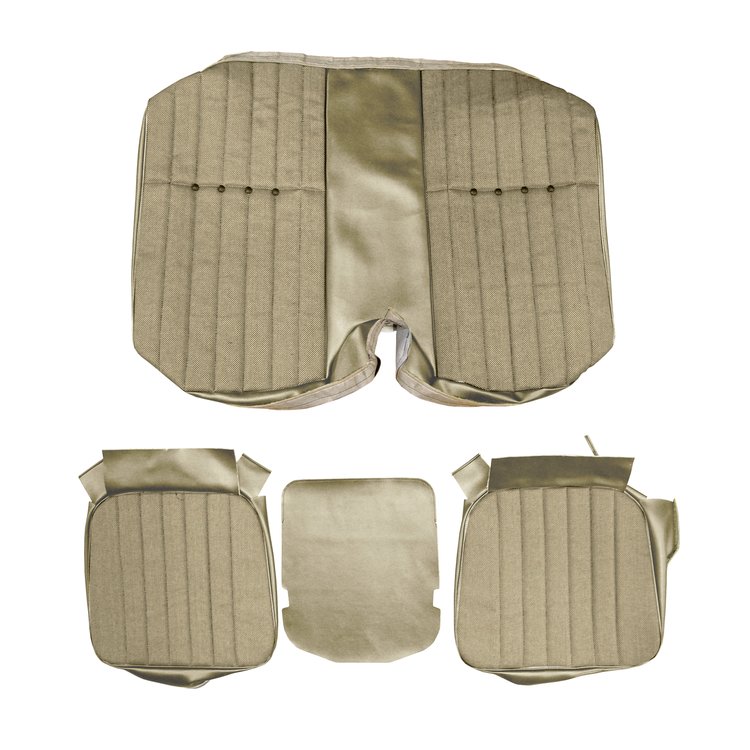 AA72GCDC040705G 72 CAMARO DELUXE CLOTH REAR SEAT UPHOL- SNDL/BLK S&P/SNDLW