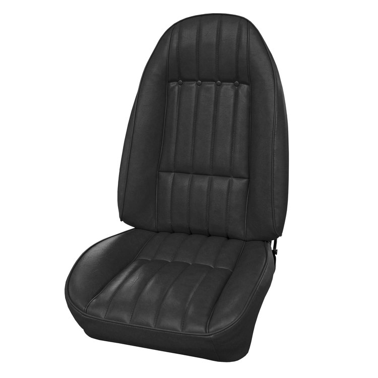 AA72GCS0010100G 72 CAMARO FRONT BUCKETS STANDARD - BLACK