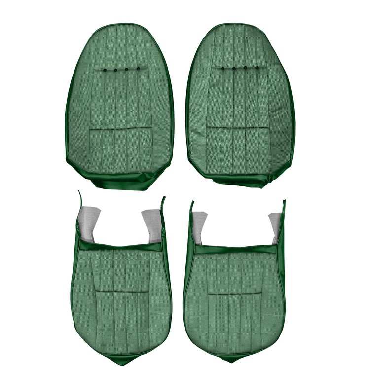 AA73GCDC010401G 73 CAMARO TYPE LT CLOTH BKT UPHOL - GRN/BLK ZIGZAG/GREEN