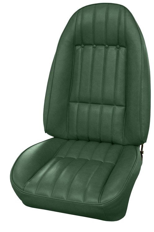 AA73GCS0010403G 73 CAMARO FRONT BUCKETS STANDARD - NOS DARK GREEN