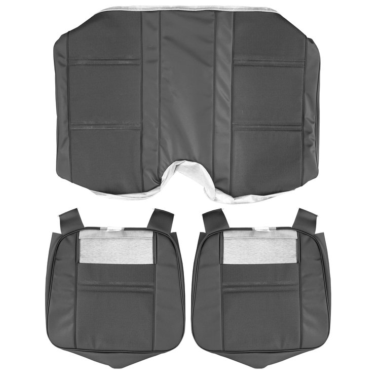 AA74GCD0040100G 74 CAMARO TYPE LT REAR SEAT UPHOLSTERY - BLACK