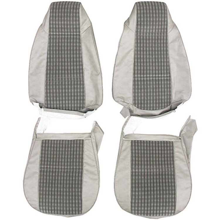 AA75GCDC010628G 75 CAMARO TYPE LT CLOTH BKT UPH- GRAYSTONE PLAID/GRAYSTONE
