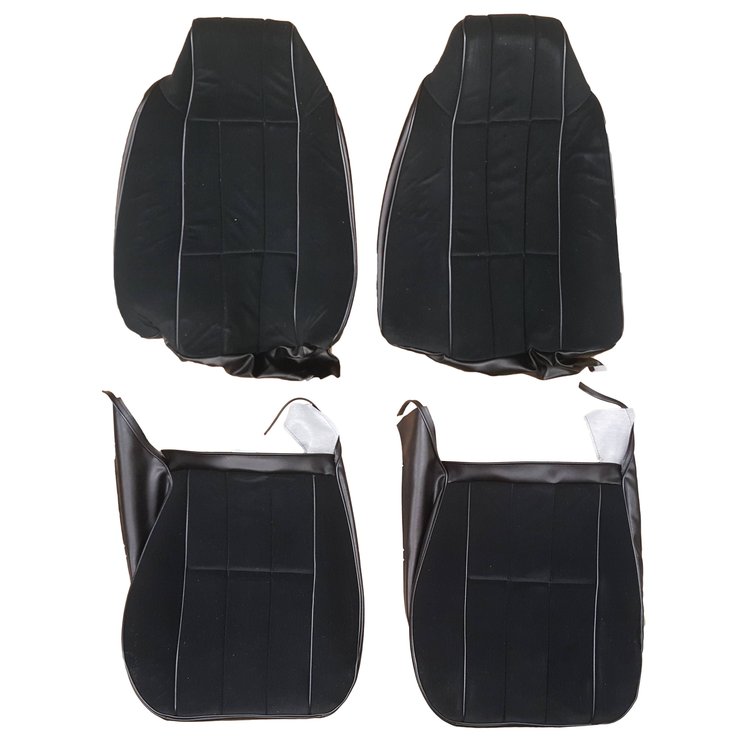 AA76GCDC010137G 76 CAMARO TYPE LT CLOTH BKT UPHOLSTERY - BLACK EMPRESS/BLK