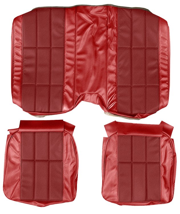 AA76GCDC040533G 76 CAMARO TYPE LT CLOTH REAR UPH - FIRETHORN EMPRESS/FIRETH