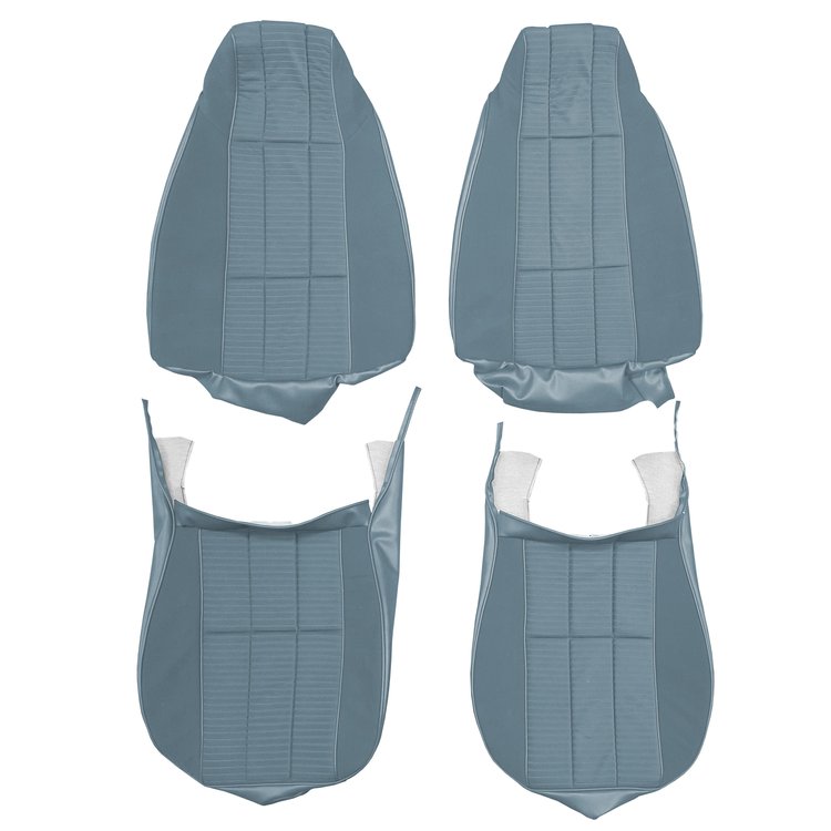 AA77GCDC010336G 77 CAMARO TYPE LT CLOTH BKT UPHOL - BLUE RIBBED/LIGHT BLUE