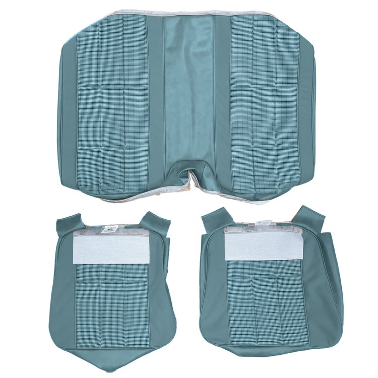 AA78GCDC040351G 78 CAMARO TYPE LT CLOTH REAR UPHOL - BLUE PLAID/LIGHT BLUE