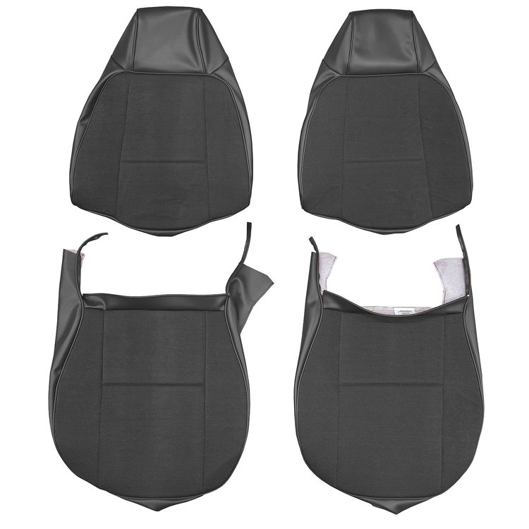 AA79GCDC010145G 79 CAMARO/BERLINETTA CLOTH BKT UPHOL - BLACK RIBBED/BLACK