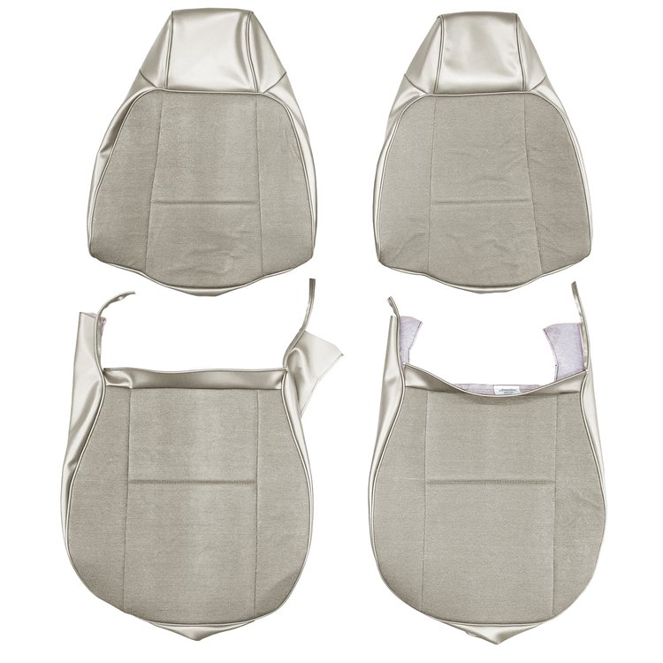 AA79GCDC010208G 79 CAMARO/BERLINETTA CLOTH BKT UPHOL - OYSTER RIBBED/OYSTER