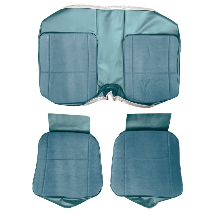 AA79GCDC040353G 79 CAMARO/BERLINETTA CLOTH REAR UPH - BLUE RIBBED/LT BLUE