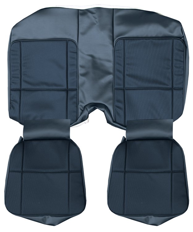 AA80GCDC040362G 80 CAMARO/BERLINETTA CLOTH REAR UPH - BLUE RIBBED/DK BLUE