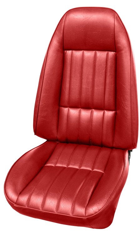 AA80GCS0010514G 81 CAMARO FRONT BUCKETS STANDARD - RED