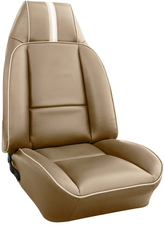 AA81GCD0010616G 81 CAMARO/BERLINETTA BUCKET SEAT UPHOLSTERY - NOS BEIGE