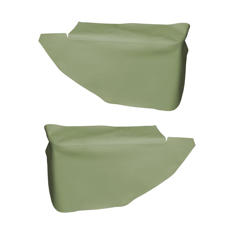 AW67GCF0048432G 69 GM F-BODY HTP ARMREST/ ASHTRAY COVERS - LT MET GREEN