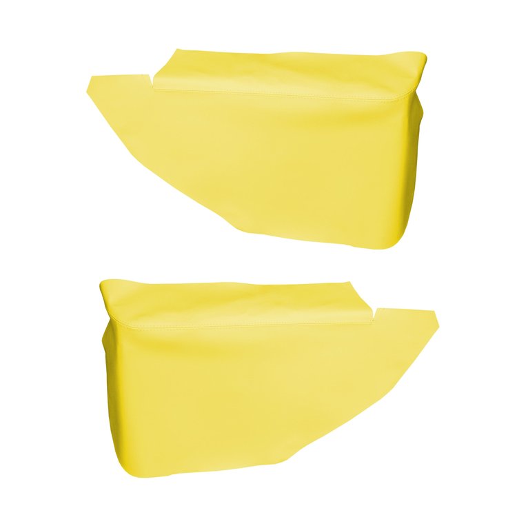 AW67GCF0048641G 69 GM F-BODY HTP ARMREST/ ASHTRAY COVERS - YELLOW