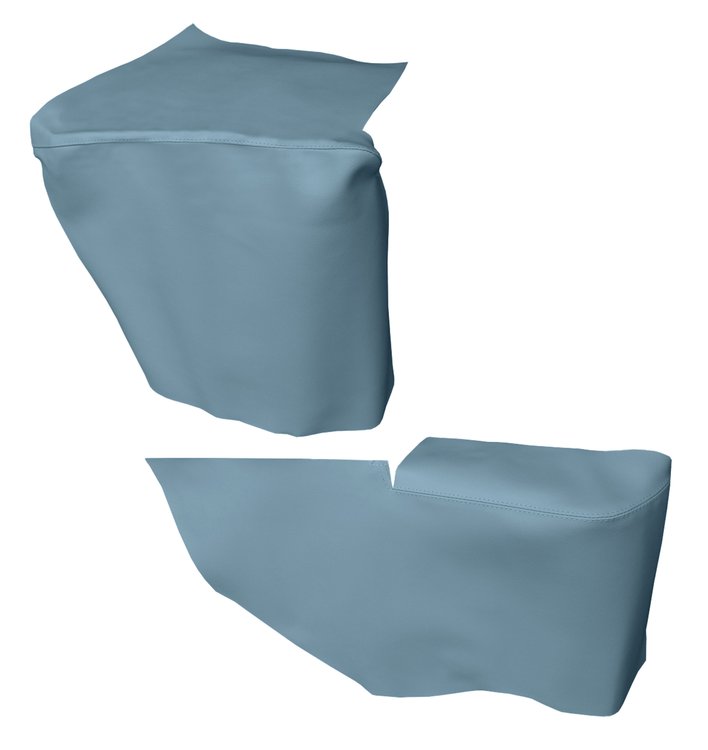 AW67GCF0056325G 67 GM F-BODY CONVERTIBLE WELL/ ARMREST COVERS - METALLIC BLUE