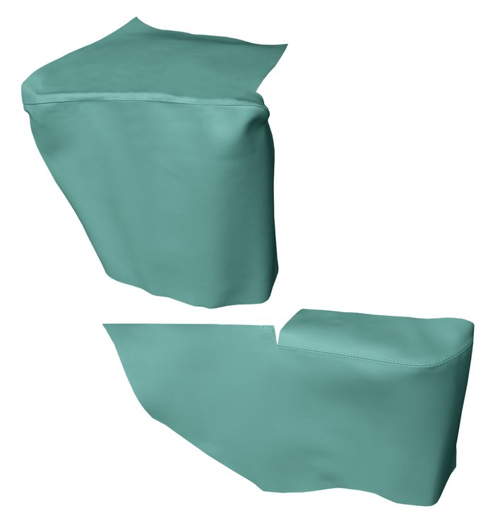 AW67GCF0056424G 67/68 GM F-BODY CONV. WELL/ ARMREST COVERS - MET TURQUOISE