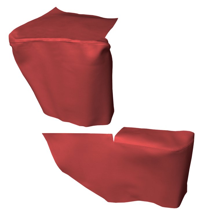 AW67GCF0056511G 69 GM F-BODY CONVERTIBLE WELL/ARMREST COVERS - RED