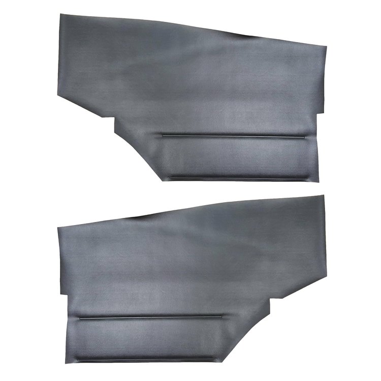DO68GCD0045100G 68/69 CAMARO FOLD-DOWN HTP REAR PANELS DELUXE - BLACK