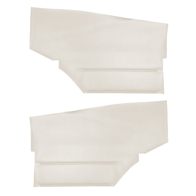 DO68GCD0045220G 68/69 CAMARO FOLD-DOWN HTP REAR PANELS DELUXE - WHITE