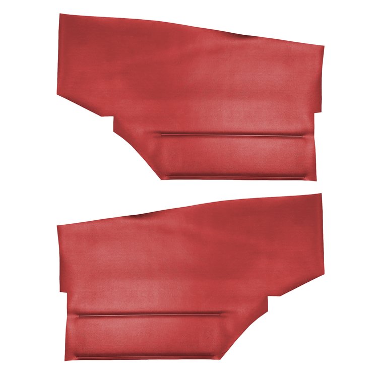 DO68GCD0045501G 68 CAMARO FOLD-DOWN HTP REAR PANELS DELUXE - RED