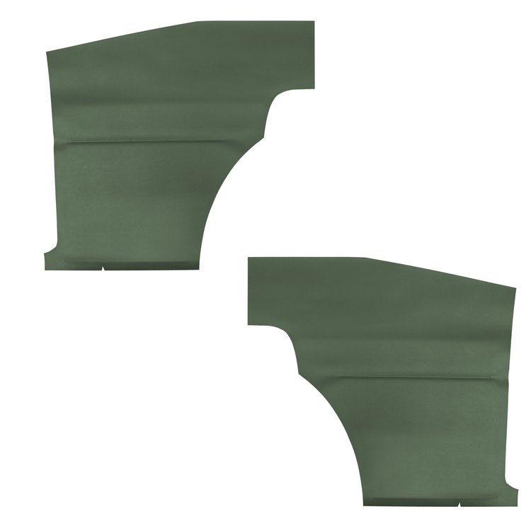 DO68GCD0048469G 69 CAMARO FIXED HTP REAR PANELS DELUXE - DK MET GREEN