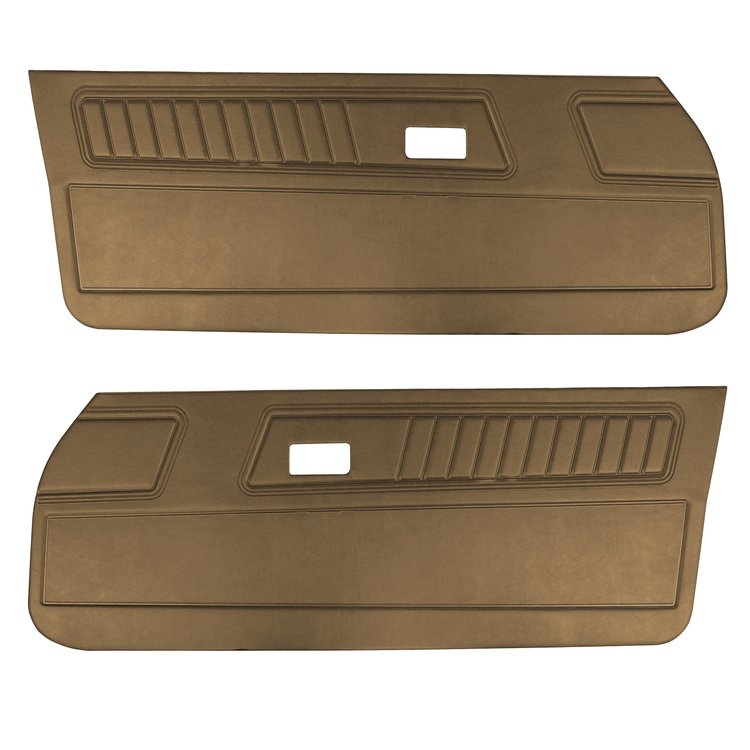 DO70GCS0010690G 71 CAMARO FRONT DOOR PANELS STANDARD - SADDLE