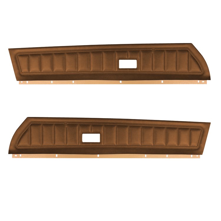 DO73GCS0010685G 73 & 75 CAMARO FRONT DOOR PANELS STANDARD - SADDLE