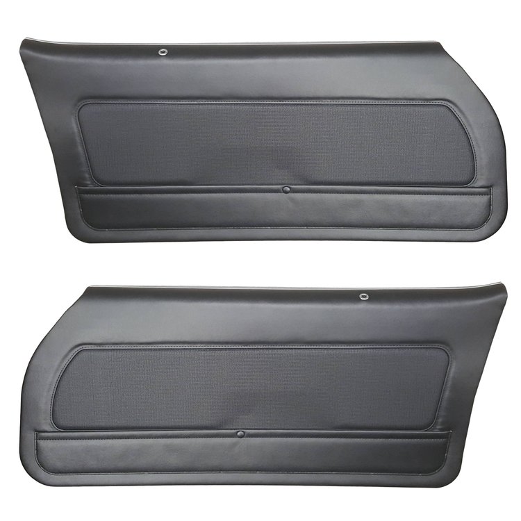 DO74GCD0010118G-PA 74 CAMARO DELUXE PRE-ASMBLD PANELS - NOS BLACK KNIT/BLACK