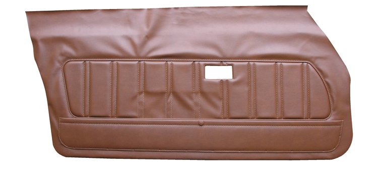 DO75GCD0010685G 75 CAMARO FRONT DOOR PANELS DELUXE - SADDLE