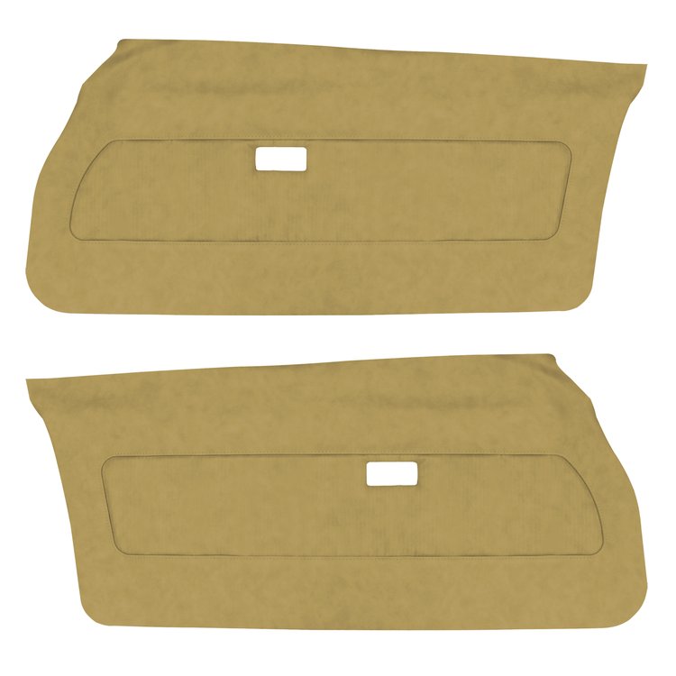 DO76GCD0010684G 76 CAMARO FRONT DOOR PANELS DELUXE - BUCKSKIN