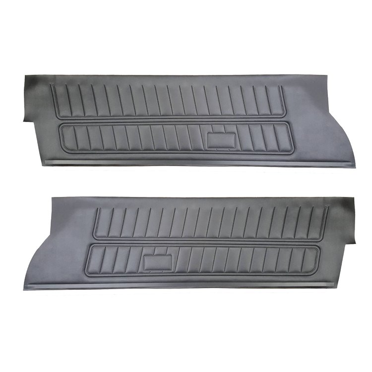 DO76GCS0010100G 76 CAMARO FRONT DOOR PANELS STANDARD - BLACK