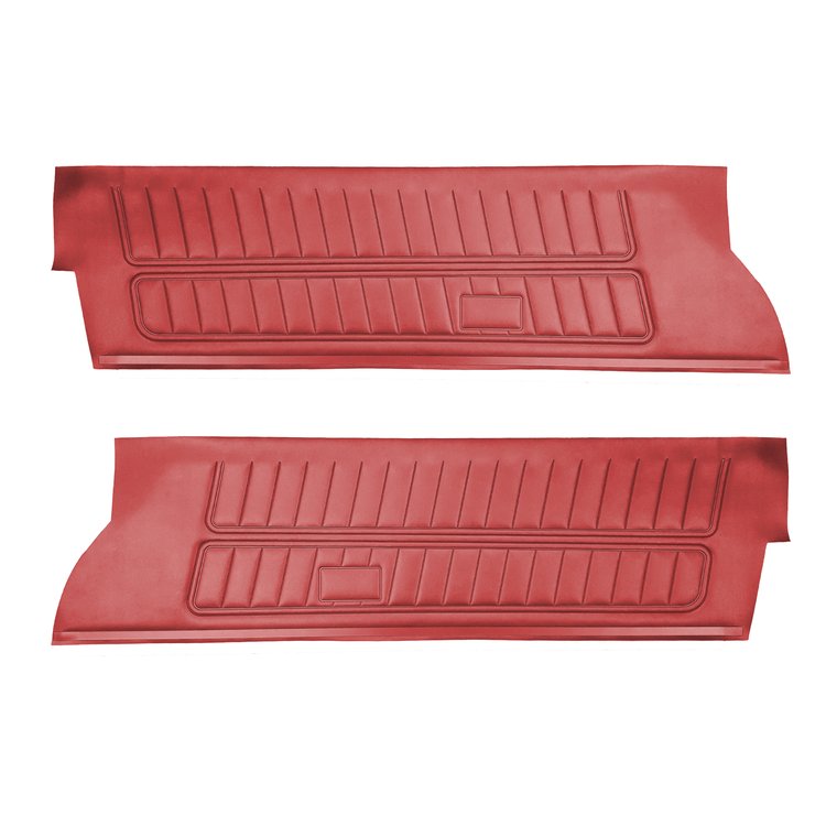 DO76GCS0010528G 76 CAMARO FRONT DOOR PANELS STANDARD - FIRETHORN