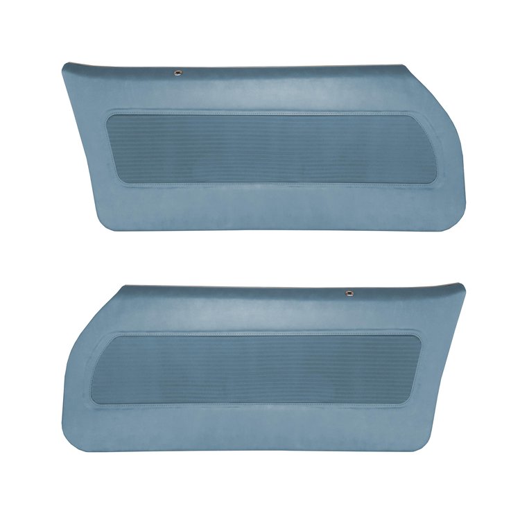 DO77GCDC010336G-PA 77 CAMARO DELUXE PRE-ASMBLD PANELS- NOS BLUE CLOTH/LT BLUE