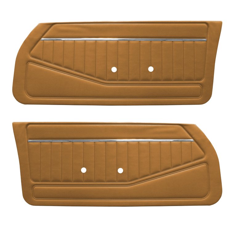 DO78GCS0010688G 78/80 CAMARO FRONT DOOR PANELS STANDARD - CAMEL TAN