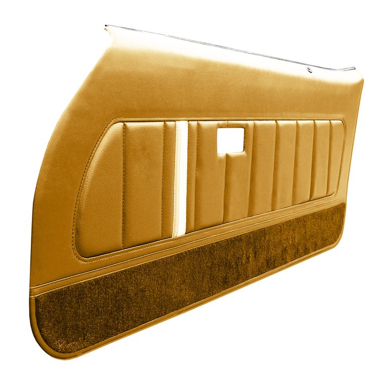 DO80GCD0010688G 80 CAMARO FRONT DOOR PANELS DELUXE - CAMEL TAN