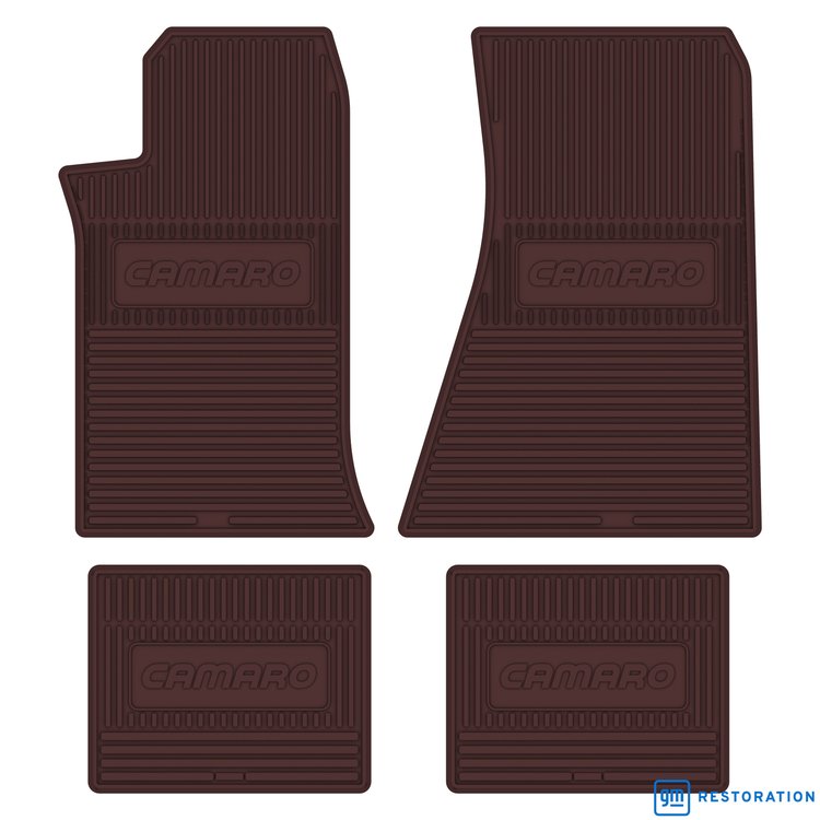 FMCA0004004031 82/84 CAMARO VINYL FLOOR MATS- MAROON