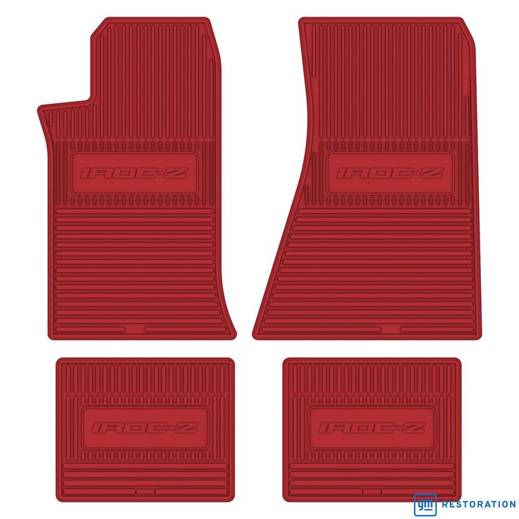 FMCA0005006018 85/90 IROC-Z FLOORMATS - BRIGHT RED