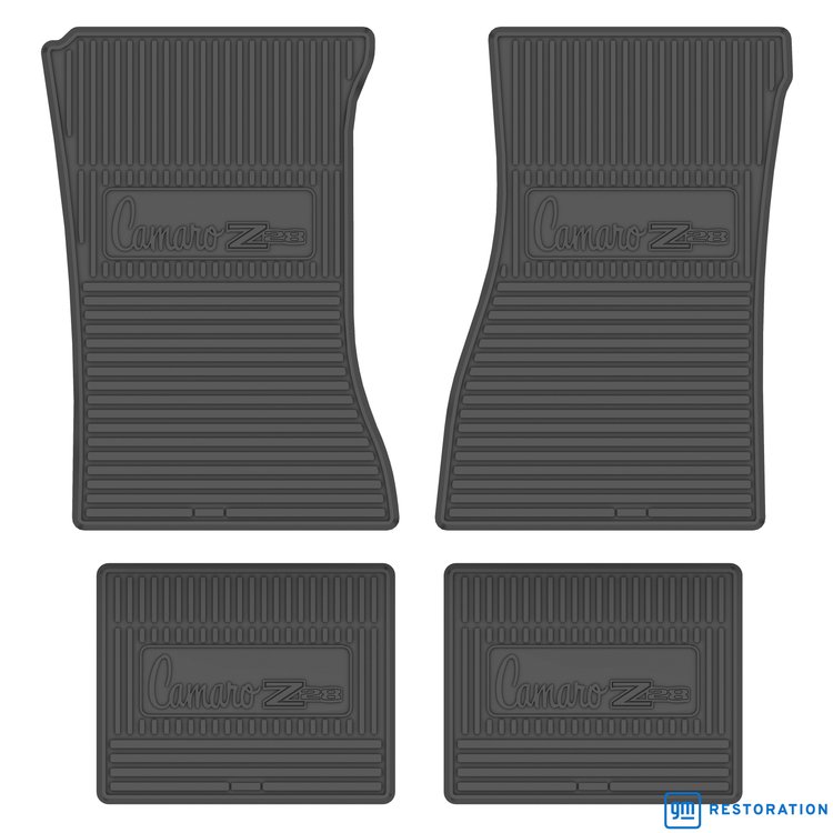 FMCZ0002001079 72/74 CAMARO Z/28 VINYL FLOOR MATS - GRAY