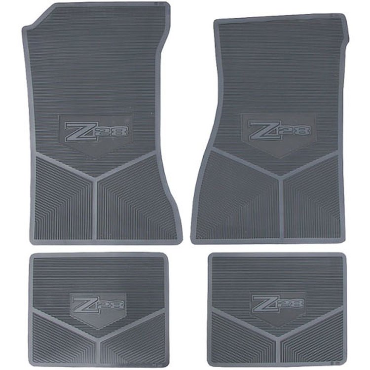 FMCZ0002002001 72/74 Z/28 LOGO VINYL FLOOR MATS -BLACK