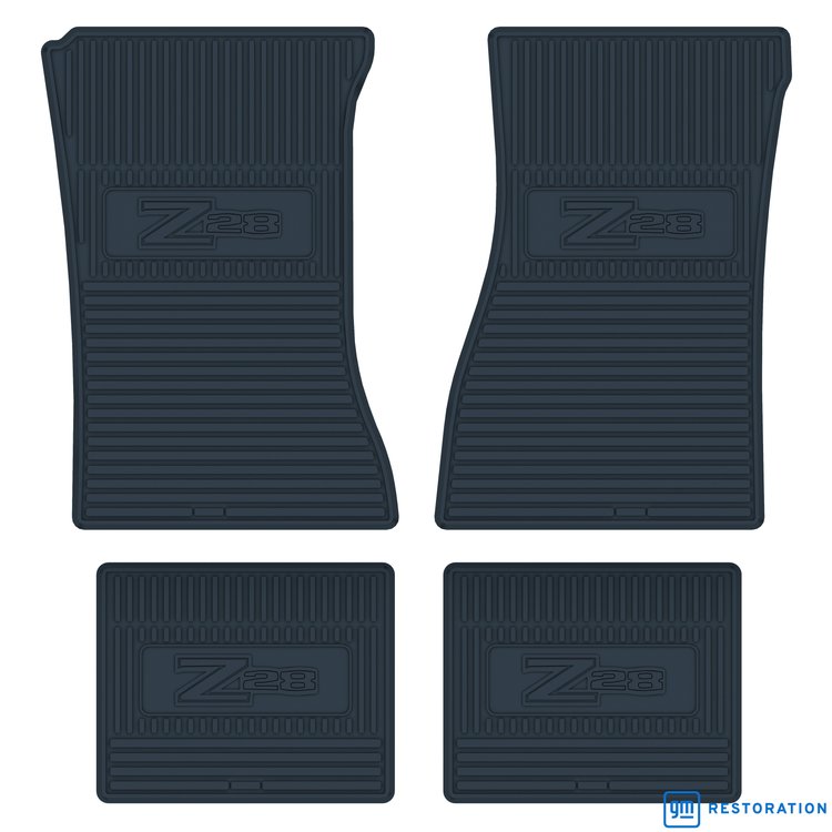 FMCZ0002002007 72/74 Z/28 LOGO VINYL FLOOR MATS -DARK BLUE