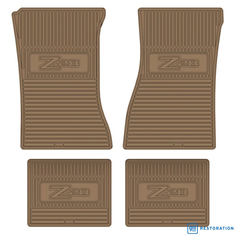 FMCZ0002002023 72/74 Z/28 LOGO VINYL FLOOR MATS -TAN