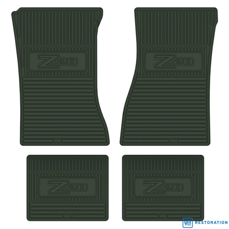 FMCZ0002002057 72/74 Z/28 LOGO VINYL FLOOR MATS -GREEN